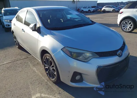 2014 Toyota Corolla S Plus from USA, damaged, VIN 5YFBURHE4EP022078